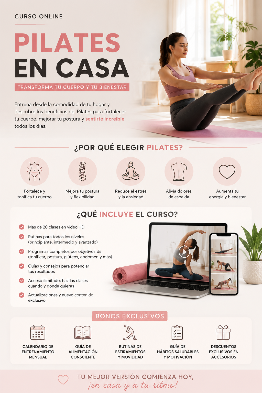 Barra de Pilates Multifuncion